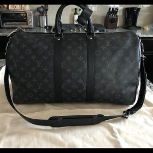 Authentic louis vuitton keepall 55 bandouliere bag